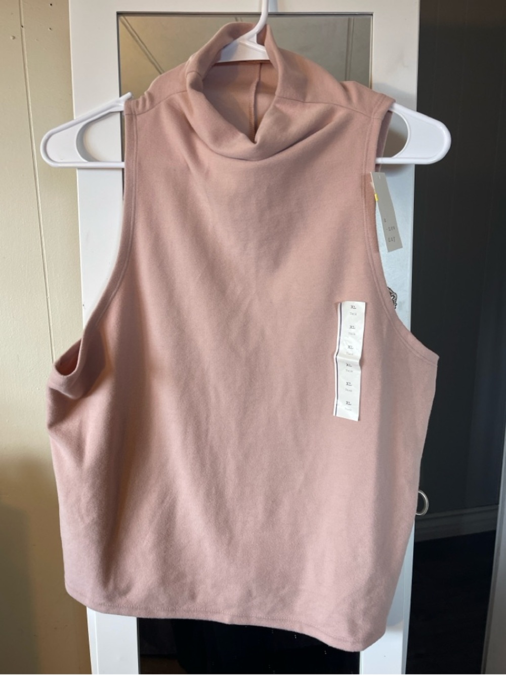 a new day Blush Pink Sleeveless Mock Neck Tank Top